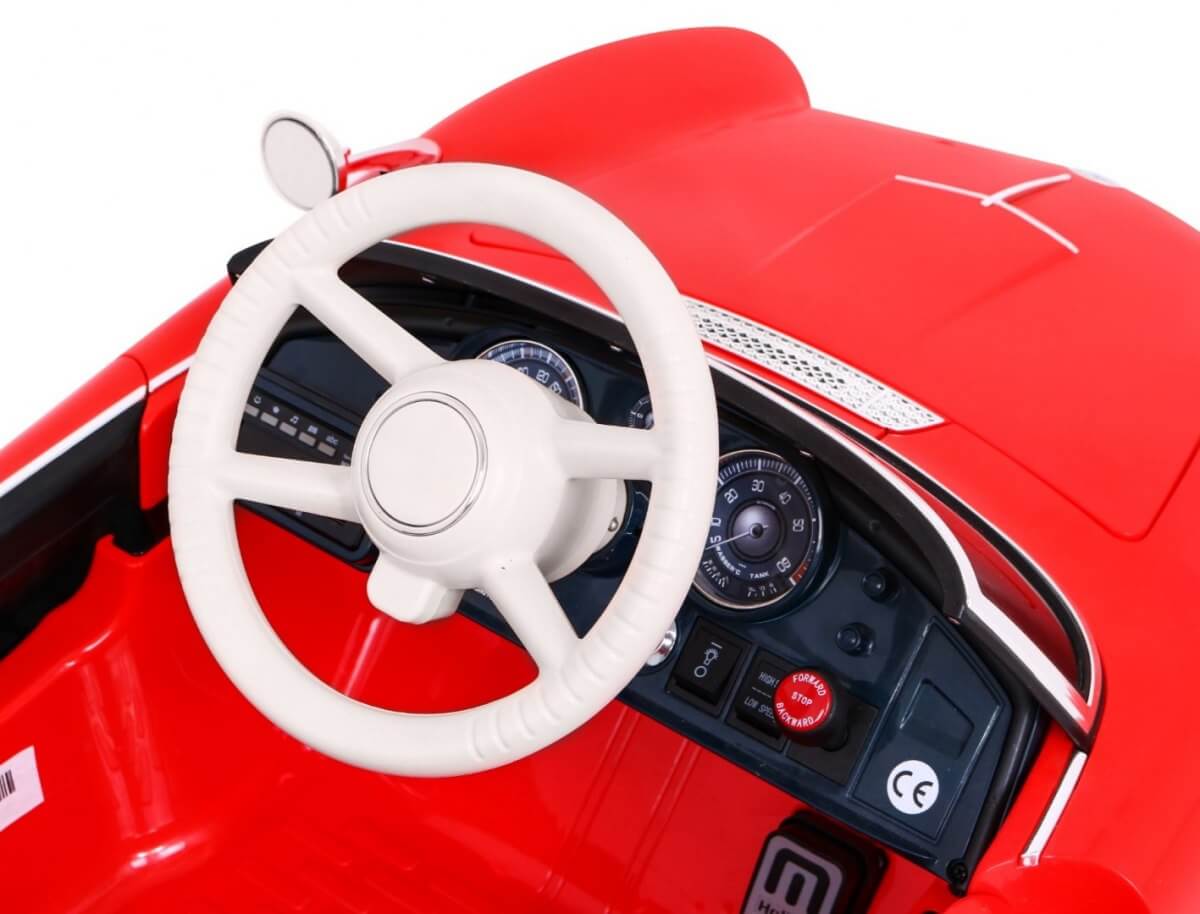 Masinuta electrica pentru copii BMW 507 Retro (1938) Rosu - imagine 8