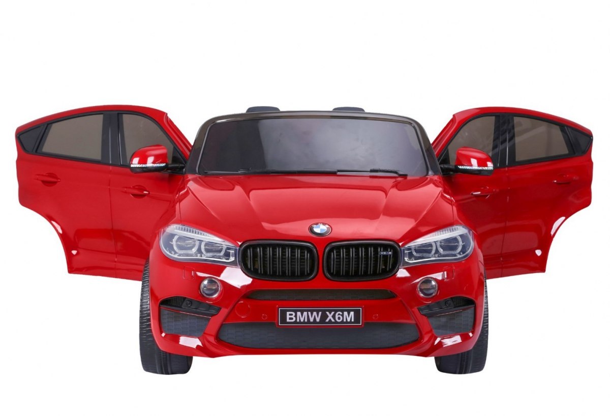 Masinuta electrica pentru copii BMW X6M (2168) XXL cu 2 locuri, Visiniu metalizat - imagine 4