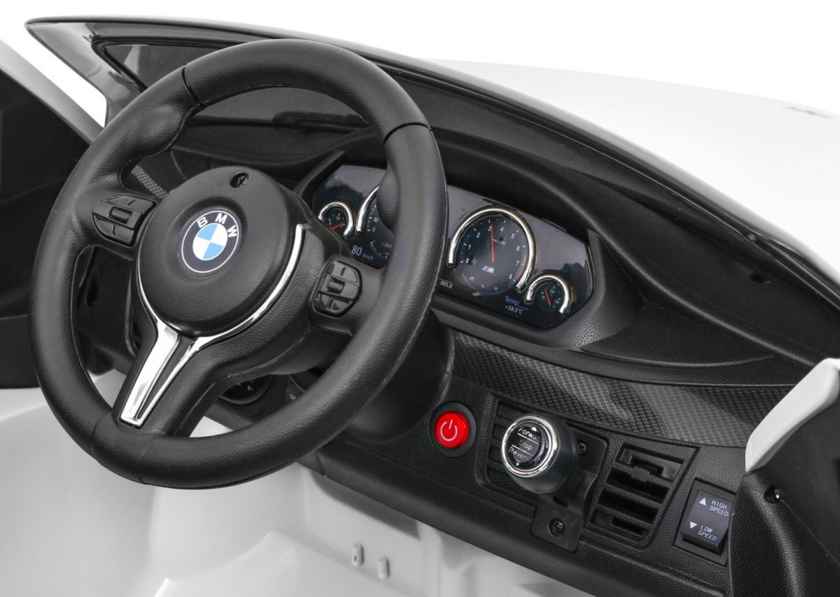 Masinuta electrica pentru copii BMW X6M (2199) Alb - imagine 6