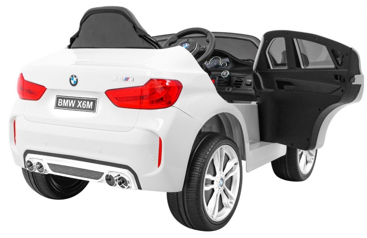 Masinuta electrica pentru copii BMW X6M (2199) Alb - imagine 5