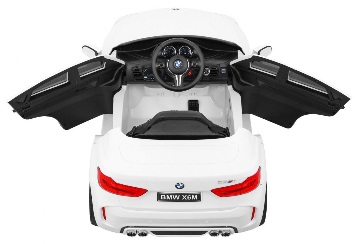 Masinuta electrica pentru copii BMW X6M (2199) Alb - imagine 9