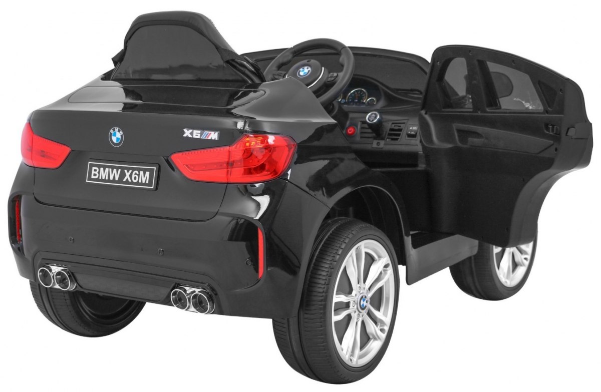 Masinuta electrica pentru copii BMW X6M (2199) Negru - imagine 6