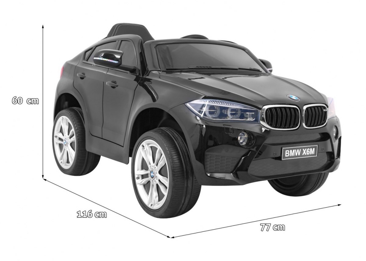 Masinuta electrica pentru copii BMW X6M (2199) Negru - imagine 2