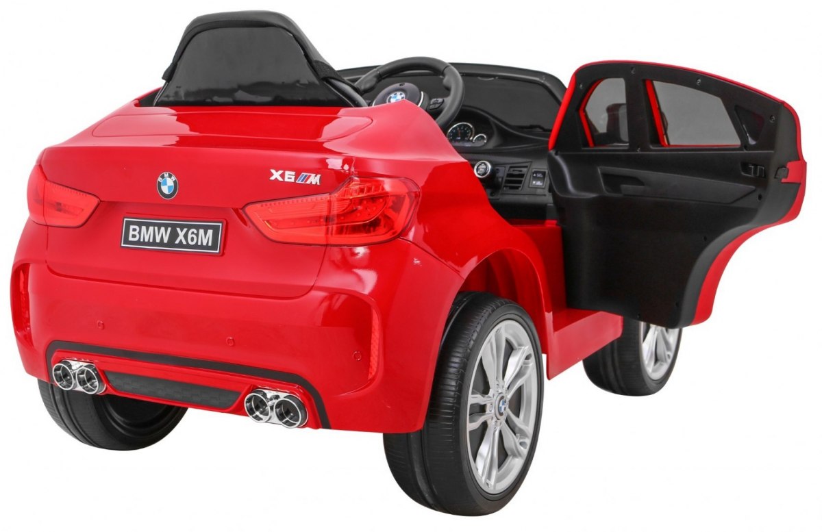 Masinuta electrica pentru copii BMW X6M (2199) Visiniu metalizat - imagine 3