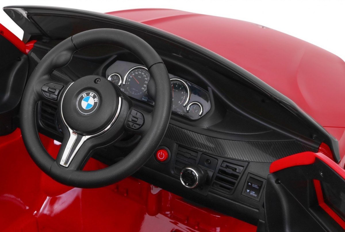 Masinuta electrica pentru copii BMW X6M (2199) Visiniu metalizat - imagine 11
