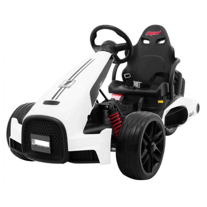 Kart electric pentru copii 12 volti "Bolid XR-1" cu 3 roti (9939) Alb