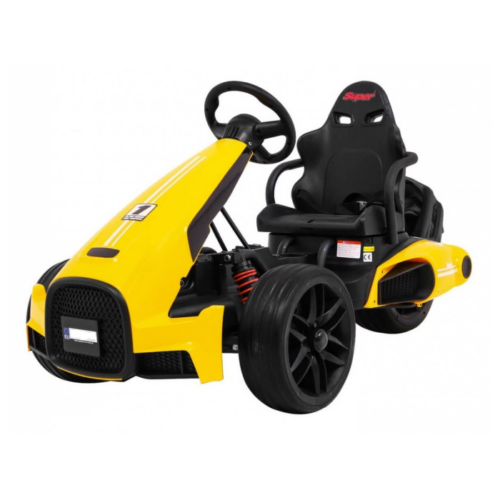 Kart electric pentru copii 12 volti „Bolid XR-1” cu 3 roti (9939) Galben