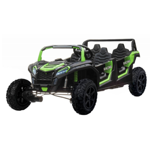 Masinuta electrica pentru copii Buggy RACING UTV 2000 cu 4 locuri 24 Volti (A033) Verde