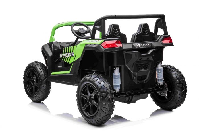 UTV electric pentru copii mari Perfecta XXL, 2 locuri cu sarcina pana la 100kg si viteza max 15km/h (032) Verde - imagine 2