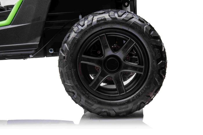 UTV electric pentru copii mari Perfecta XXL, 2 locuri cu sarcina pana la 100kg si viteza max 15km/h (032) Verde - imagine 3