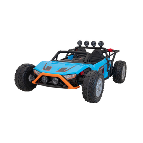 UTV electric pentru 2 copii Buggy Racing Kids, 24V 400W (3168) Albastru