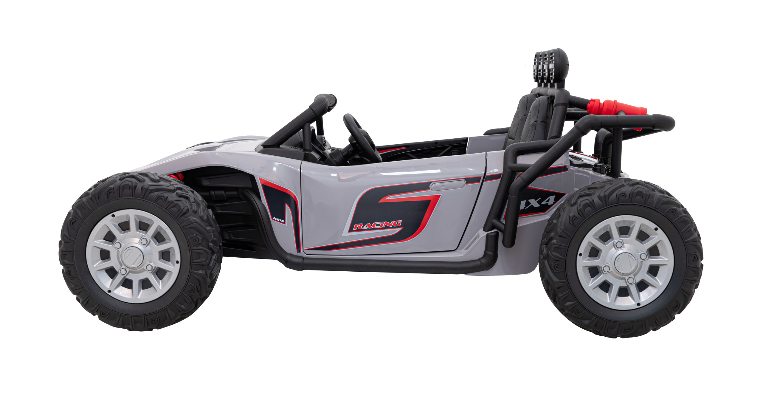 UTV electric pentru 2 copii Buggy Racing Kids, 24V 400W (3168) Gri - imagine 9