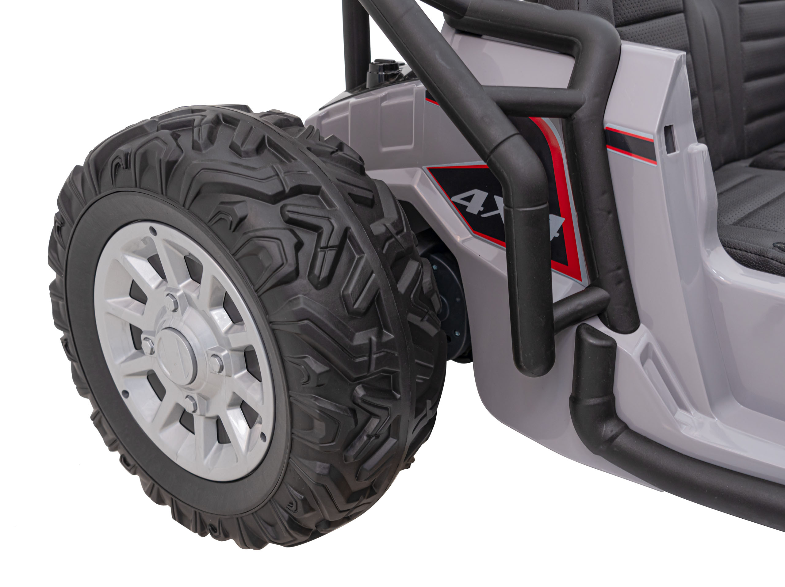 UTV electric pentru 2 copii Buggy Racing Kids, 24V 400W (3168) Gri - imagine 7