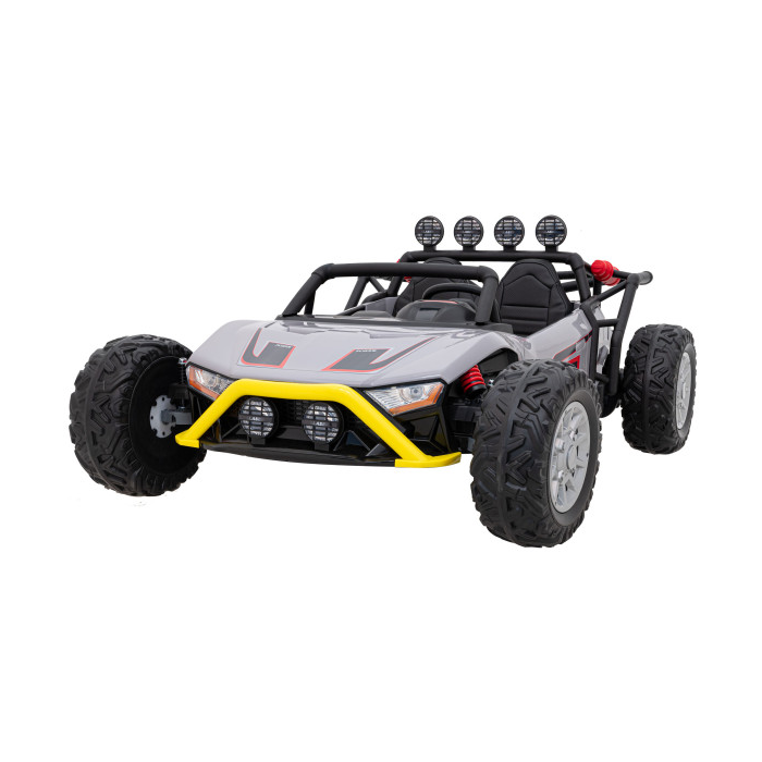 UTV electric pentru 2 copii Buggy Racing Kids, 24V 400W (3168) Gri