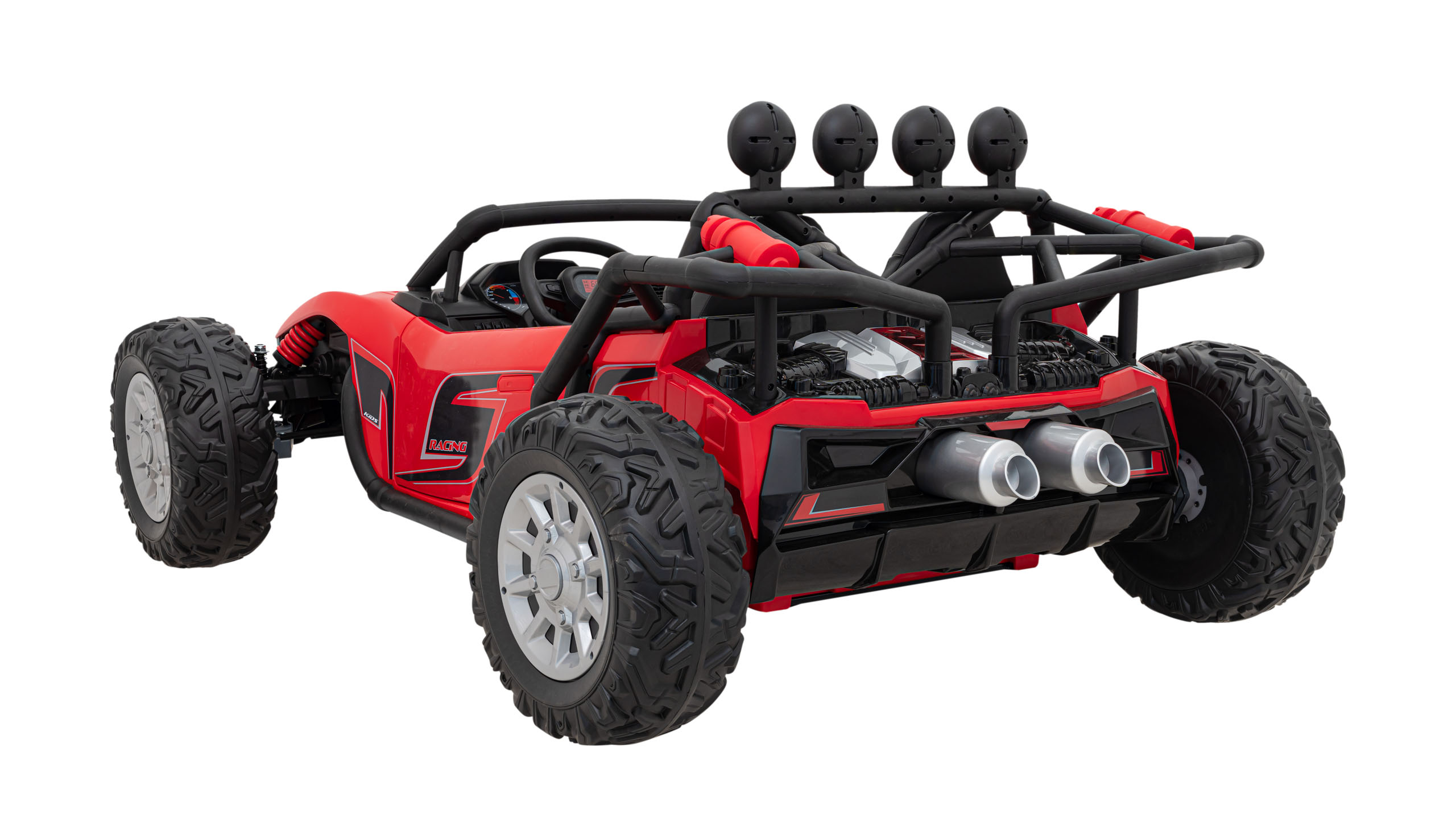 UTV electric pentru 2 copii Buggy Racing Kids, 24V 400W (3168) Rosu - imagine 3
