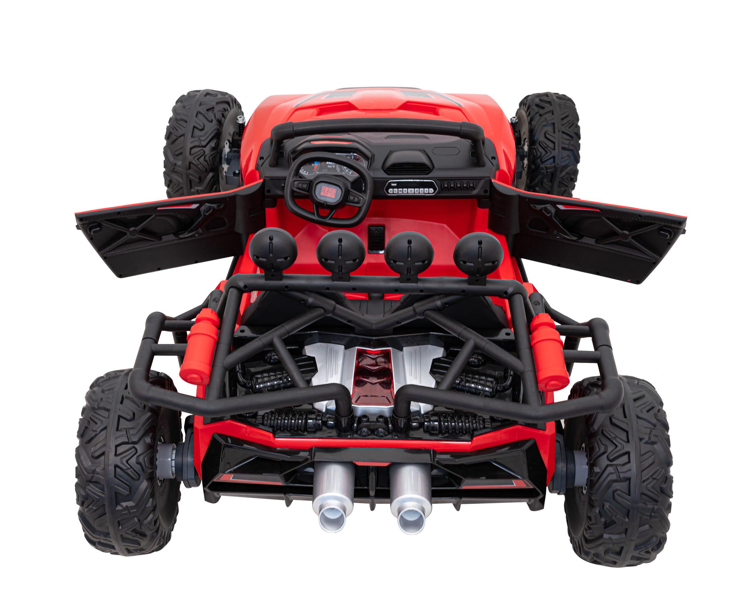 UTV electric pentru 2 copii Buggy Racing Kids, 24V 400W (3168) Rosu - imagine 8