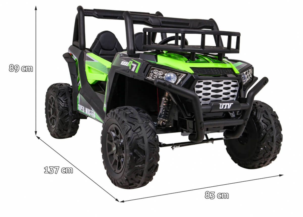 Masinuta electrica pentru copii cu 2 locuri Buggy UTV 24V 400W (JS360) Verde - imagine 2