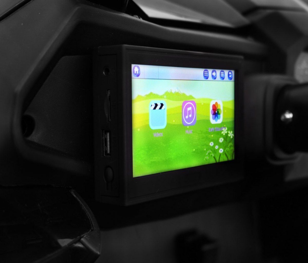 Masinuta electrica pentru copii UTV BUGGY POWER 180W 4x4 cu ecran LCD (ХМХ-603) Rosu - imagine 3