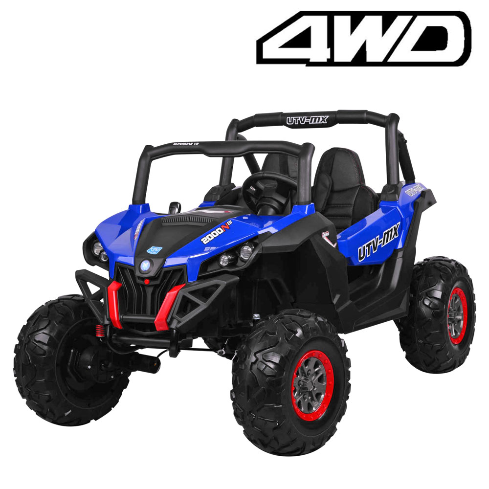 Masinuta electrica pentru copii UTV BUGGY POWER 180W 4x4 cu ecran LCD (ХМХ-603) Albastru - imagine 3