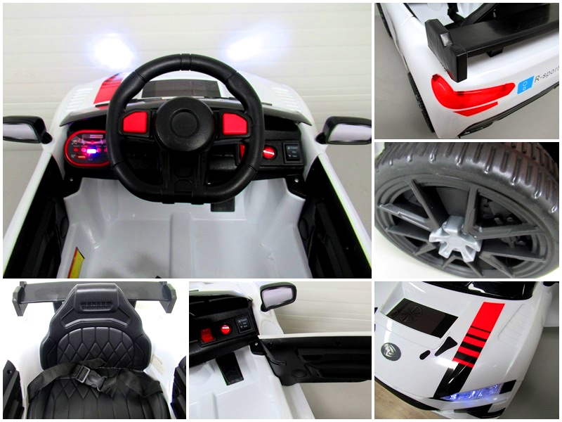 Masinuta electricа pentru copii Cabrio A1 Alb - imagine 5