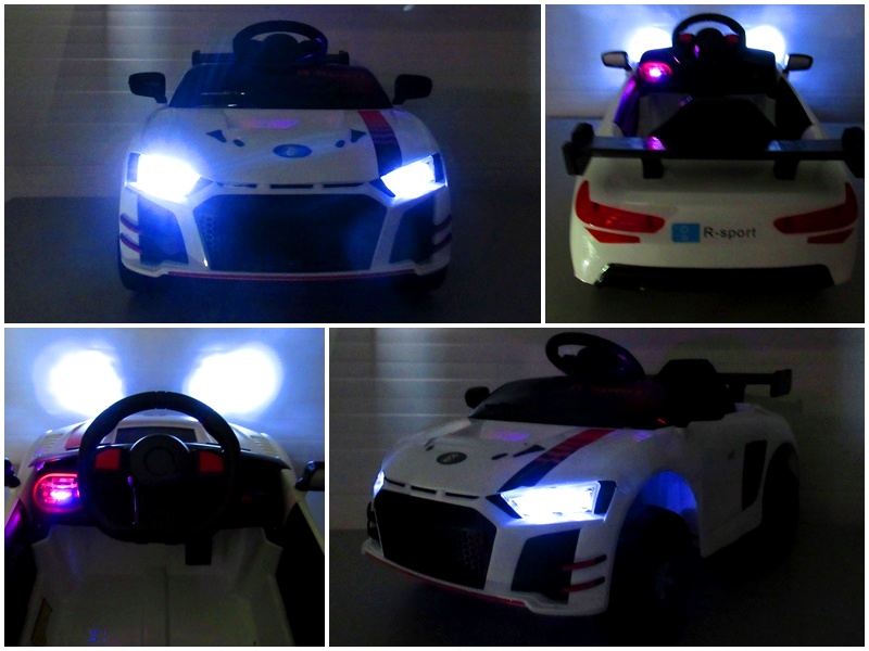 Masinuta electricа pentru copii Cabrio A1 Alb - imagine 6