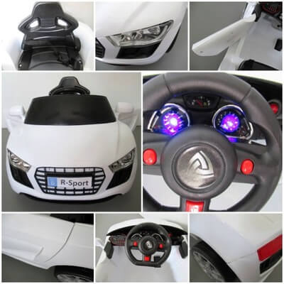 Masinuta electrica pentru copii CABRIO AA4 Alb - imagine 5