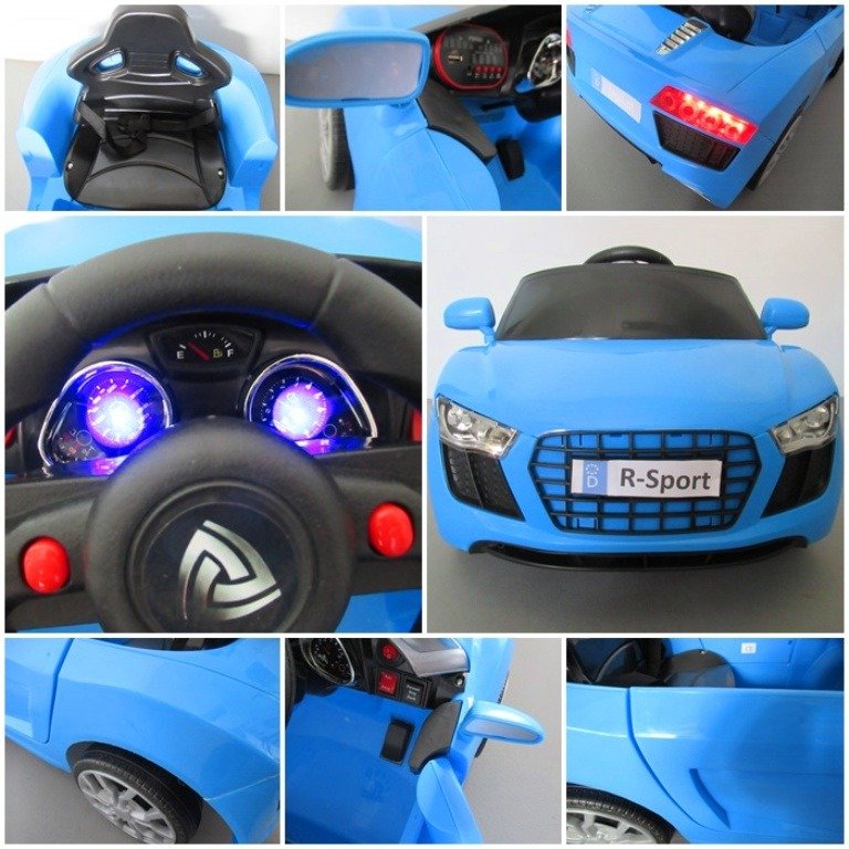 Masinuta electrica pentru copii CABRIO AA4 Albastru - imagine 5