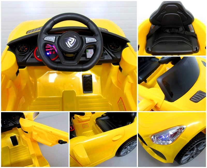 Masinuta electricа pentru copii Cabrio B3 Galben - imagine 4