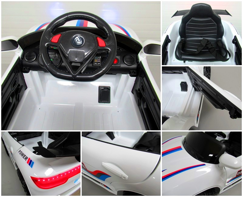 Masinuta electricа pentru copii Cabrio B6 Alb - imagine 5