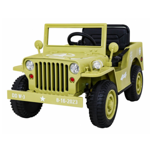 Masinuta electrica pentru copii JEEP Militar Lux 4×4 (103) Bej