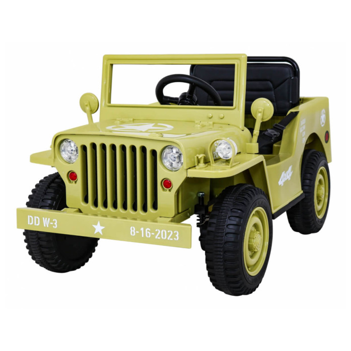 Masinuta electrica pentru copii JEEP Militar Lux 4x4 (103) Bej