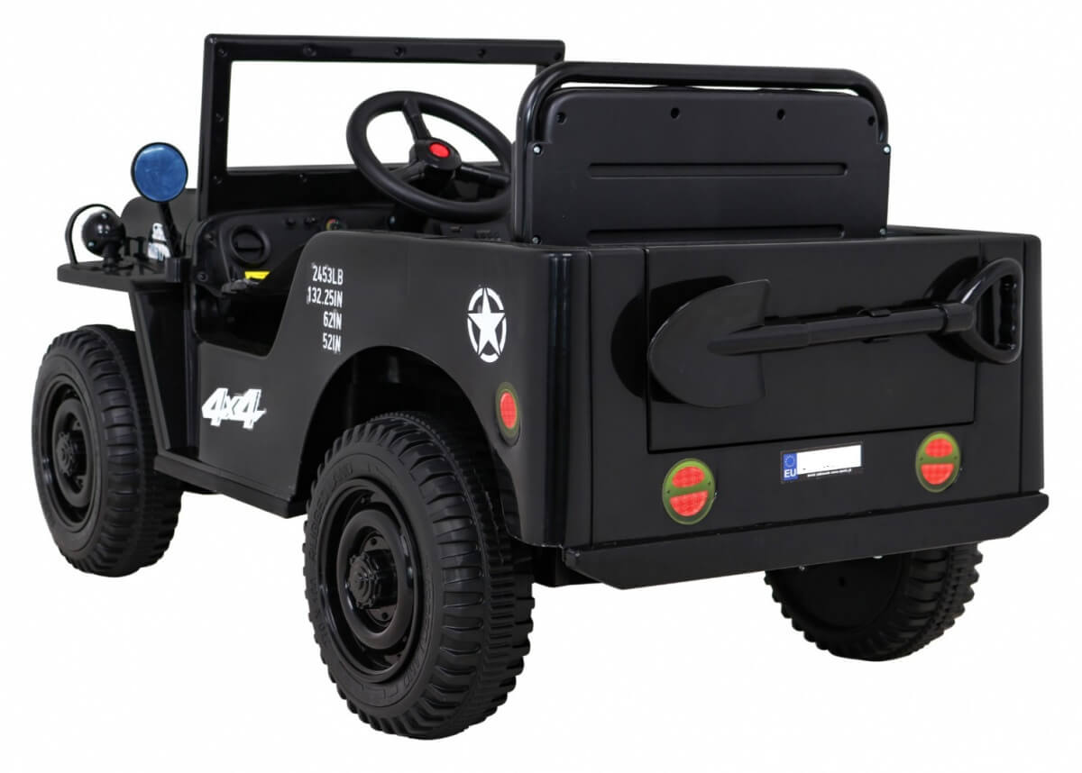 Masinuta electrica pentru copii JEEP Militar Lux 4x4 (103) Negru - imagine 5