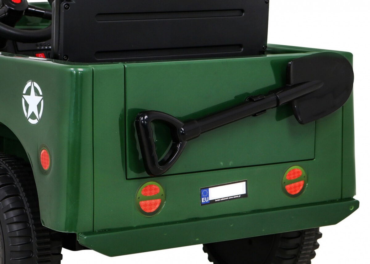 Masinuta electrica pentru copii JEEP Militar Lux 4x4 (103) Verde - imagine 6