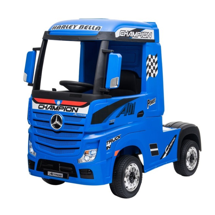Masinuta electrica pentru copii Camion Mercedes Benz ACTROS (358) 4x4, Albastru