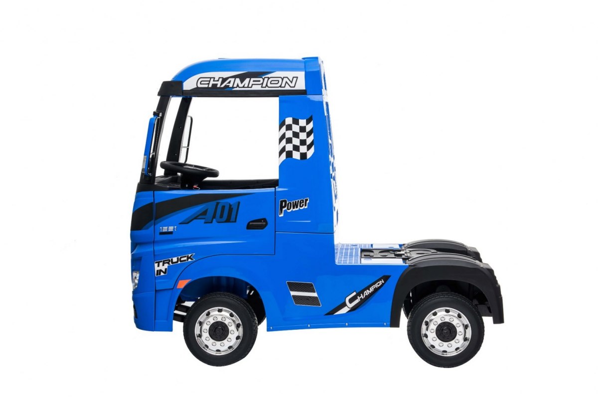 Masinuta electrica pentru copii Camion Mercedes Benz ACTROS (358) 4x4, Albastru - imagine 3