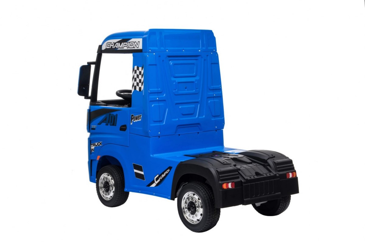 Masinuta electrica pentru copii Camion Mercedes Benz ACTROS (358) 4x4, Albastru - imagine 4