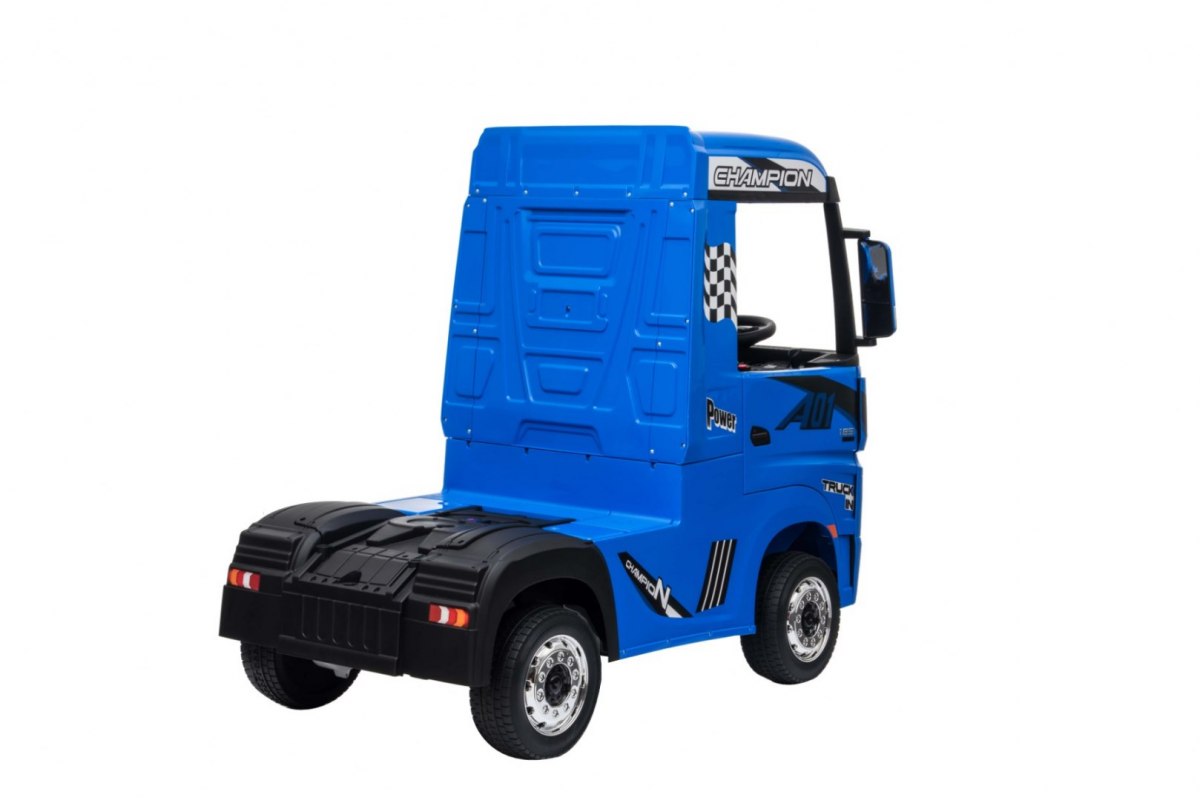 Masinuta electrica pentru copii Camion Mercedes Benz ACTROS (358) 4x4, Albastru - imagine 5