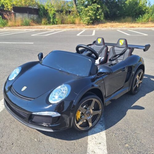 Masinuta electrica pentru copii Porsche RUF CTR cu 2 locuri, 24Volti, 4×4 (S322) Negru metalizat