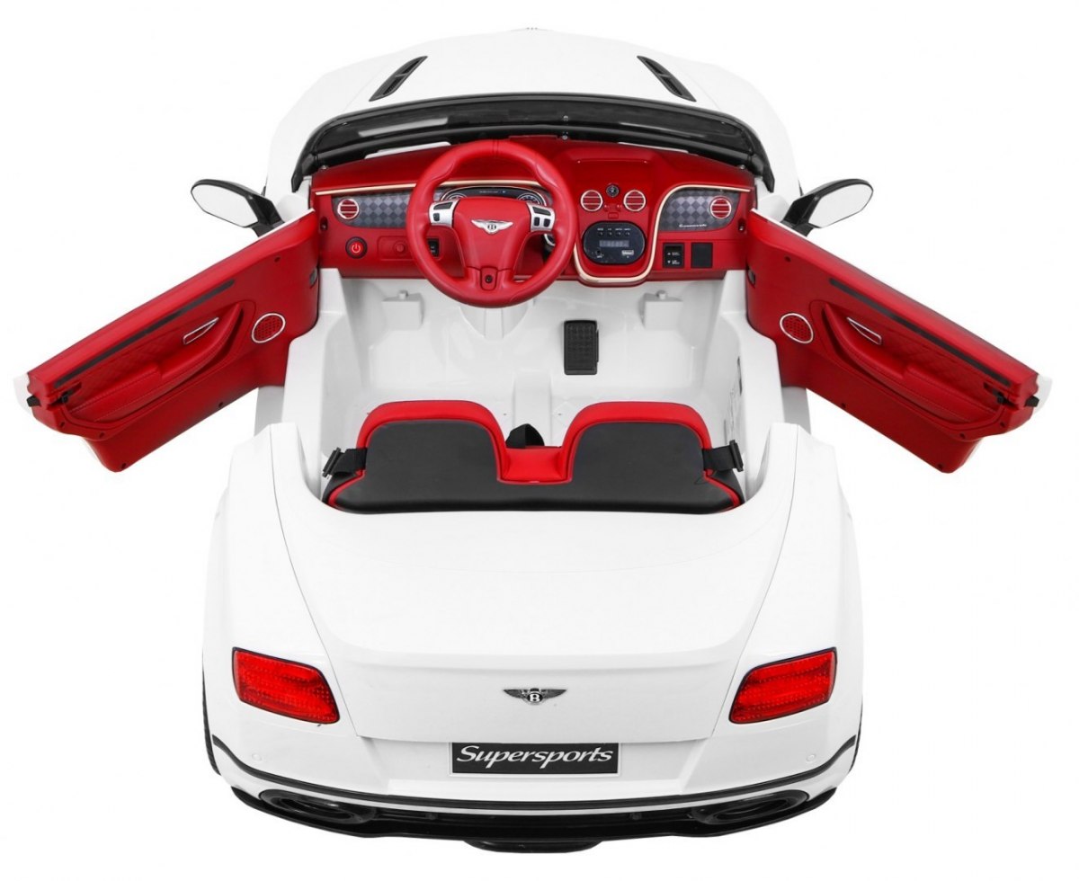 Masinute electrice pentru copii BENTLEY CONTINENTAL GT SUPERSPORTS (JE1155) Alb - imagine 6