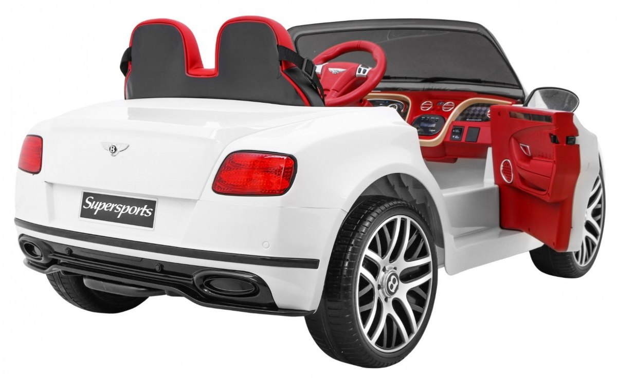 Masinute electrice pentru copii BENTLEY CONTINENTAL GT SUPERSPORTS (JE1155) Alb - imagine 7