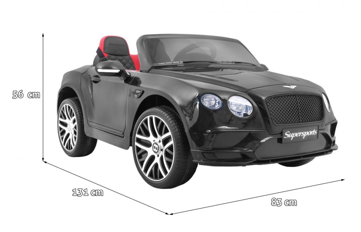 Masinute electrice pentru copii BENTLEY CONTINENTAL GT SUPERSPORTS (JE1155) Negru - imagine 2