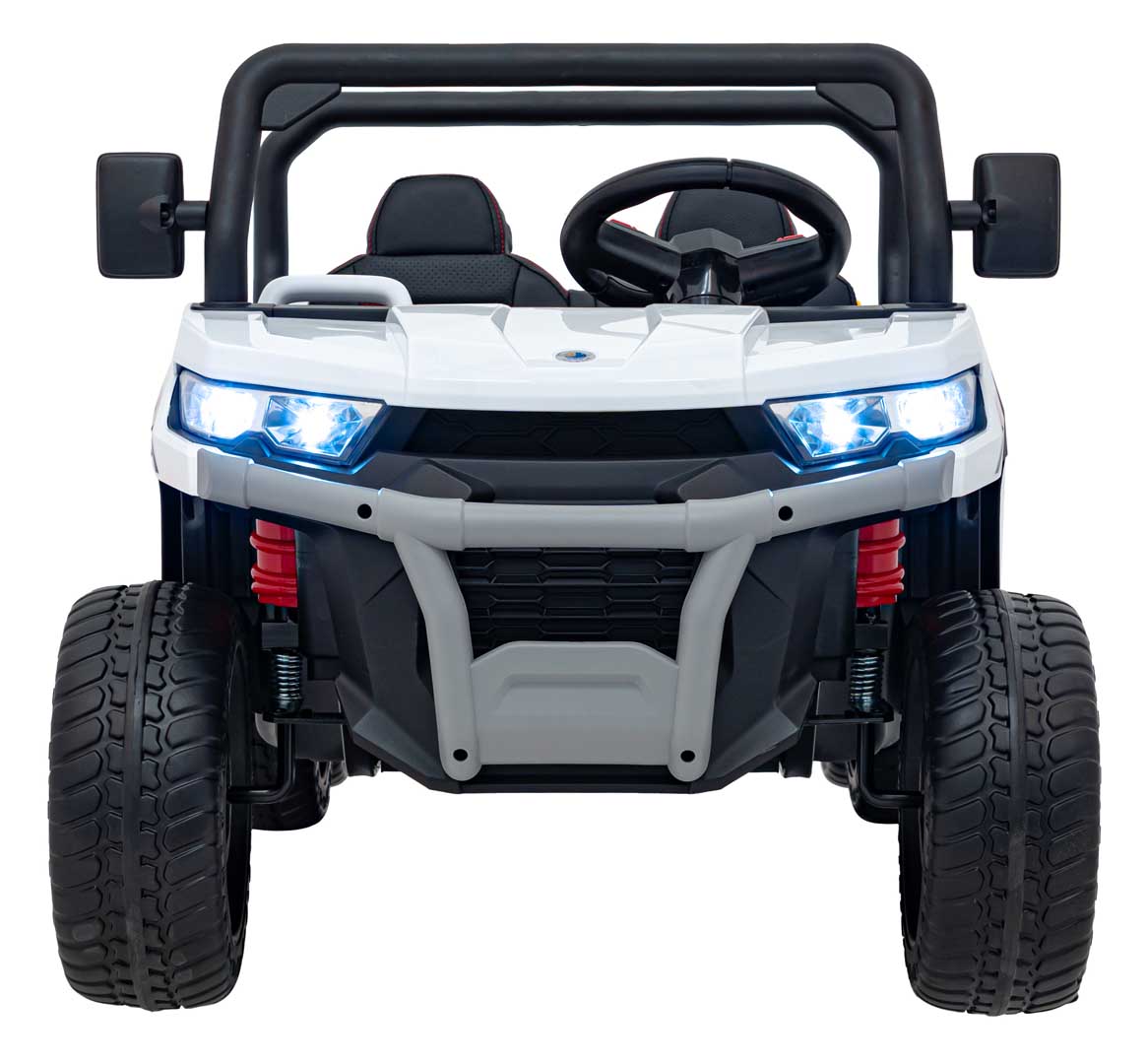 UTV eIectric pentru copii cu 2 locuri Farmer Truck SPEED XXL 900 24V 400W 4x4 (623B-24V) Alb - imagine 4