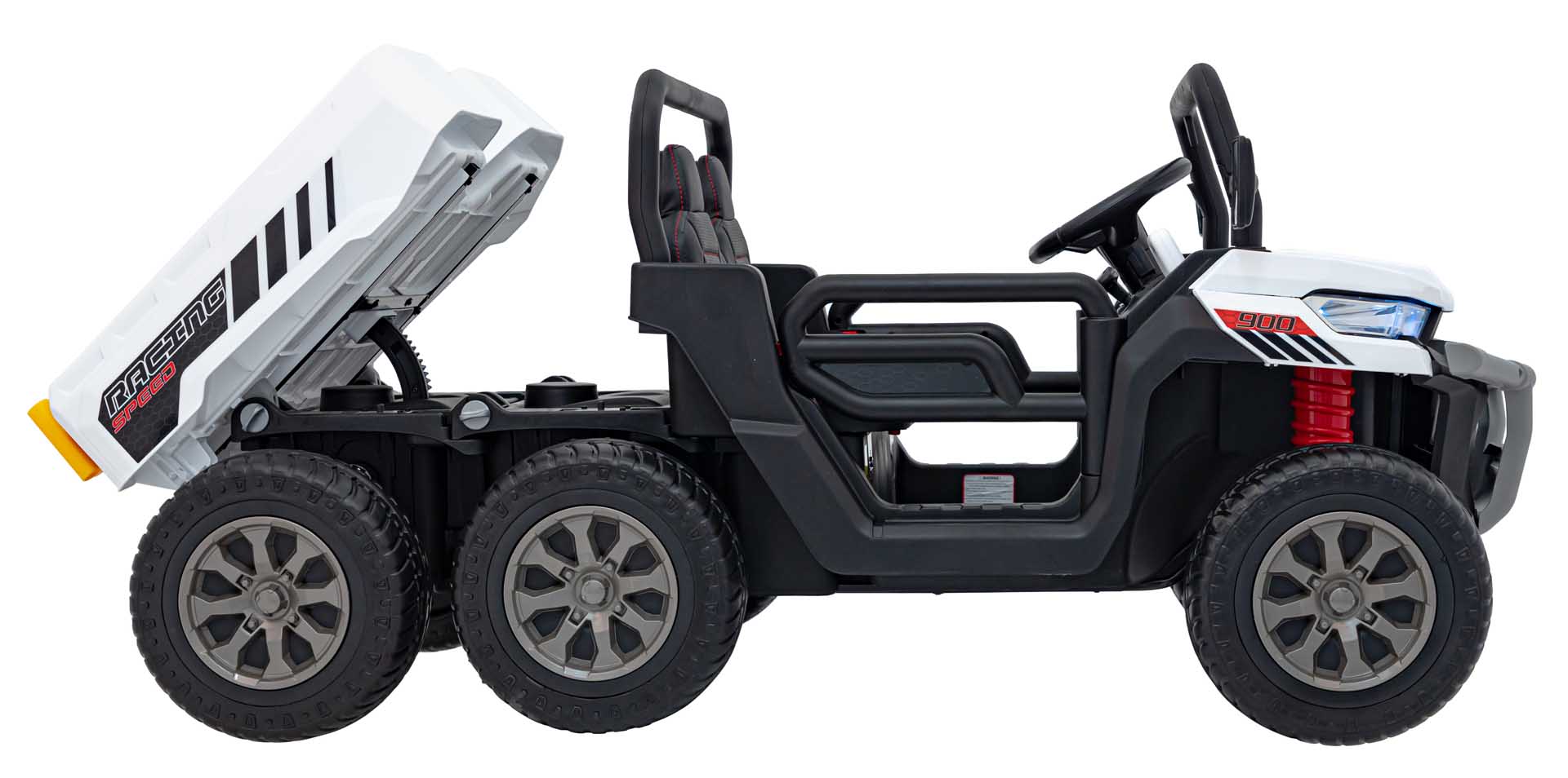 UTV eIectric pentru copii cu 2 locuri Farmer Truck SPEED XXL 900 24V 400W 4x4 (623B-24V) Alb - imagine 2