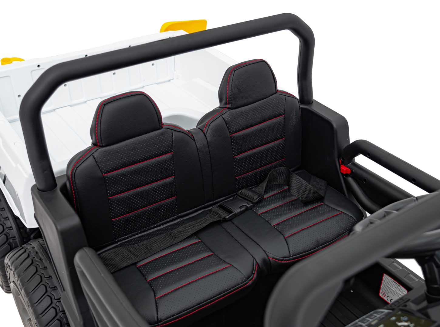 UTV eIectric pentru copii cu 2 locuri Farmer Truck SPEED XXL 900 24V 400W 4x4 (623B-24V) Alb - imagine 6
