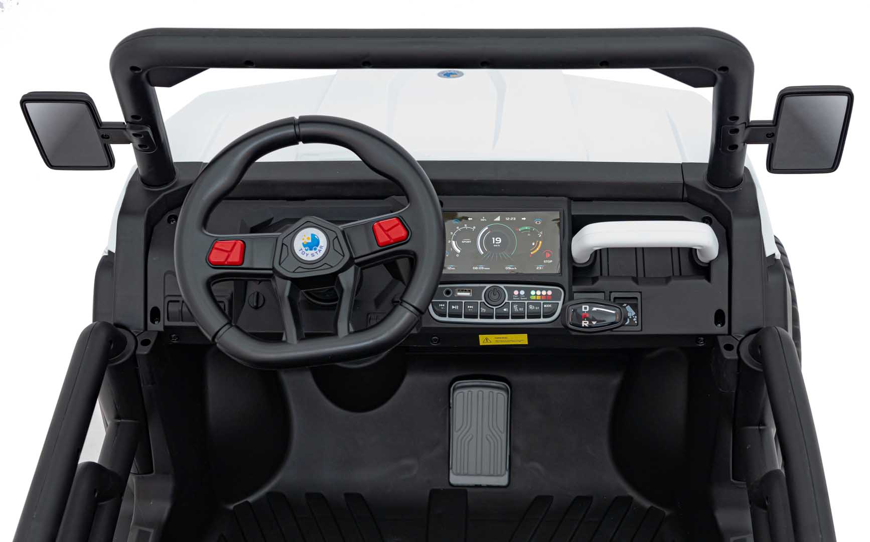 UTV eIectric pentru copii cu 2 locuri Farmer Truck XXL 900 12V 200W 4x4 (623B) Alb - imagine 8