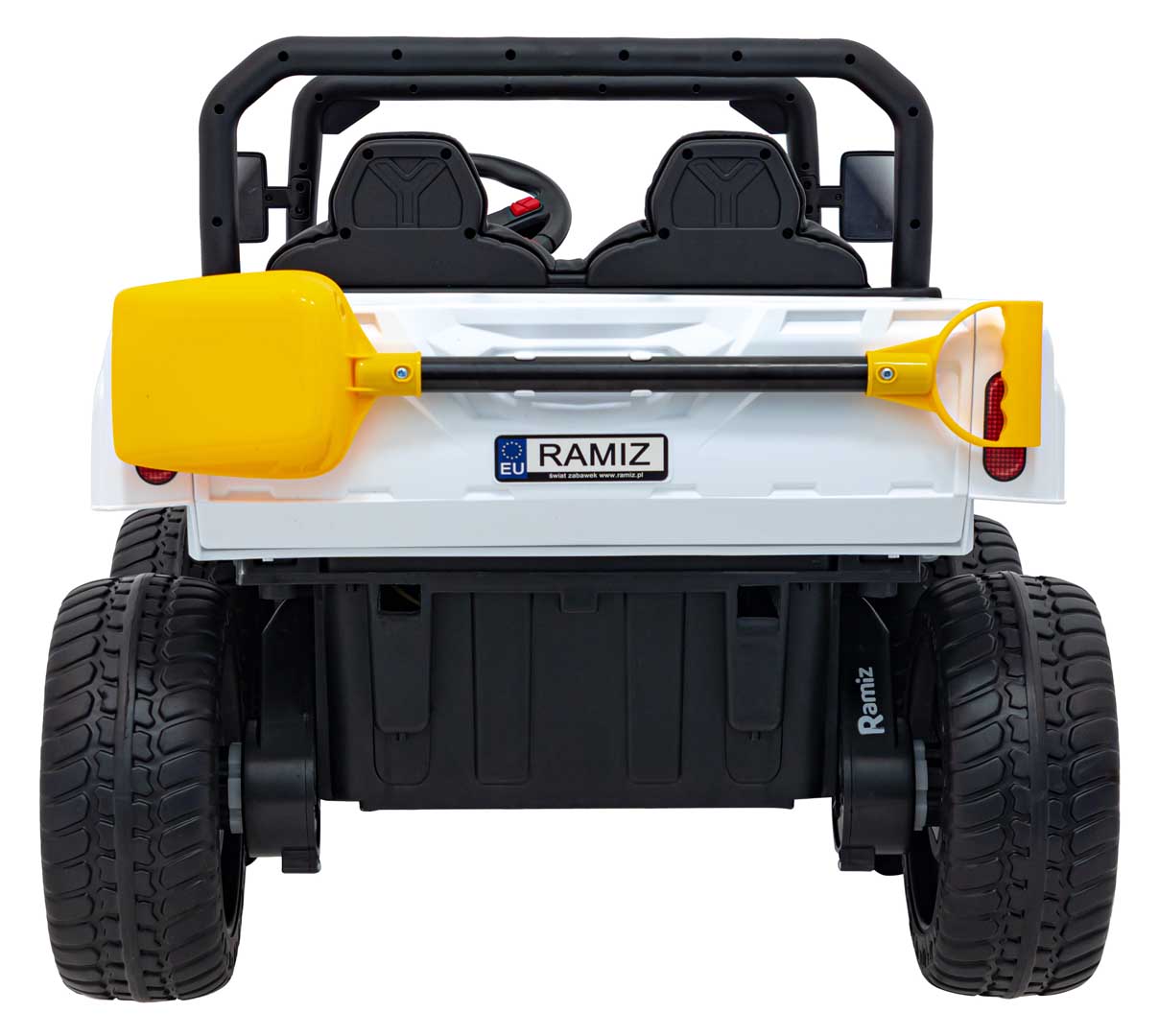 UTV eIectric pentru copii cu 2 locuri Farmer Truck SPEED XXL 900 24V 400W 4x4 (623B-24V) Alb - imagine 8