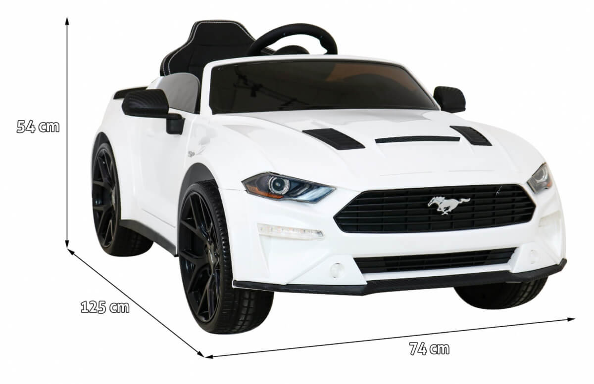 Masinuta electrica pentru copii Ford Mustang GT (2038) Alb - imagine 2