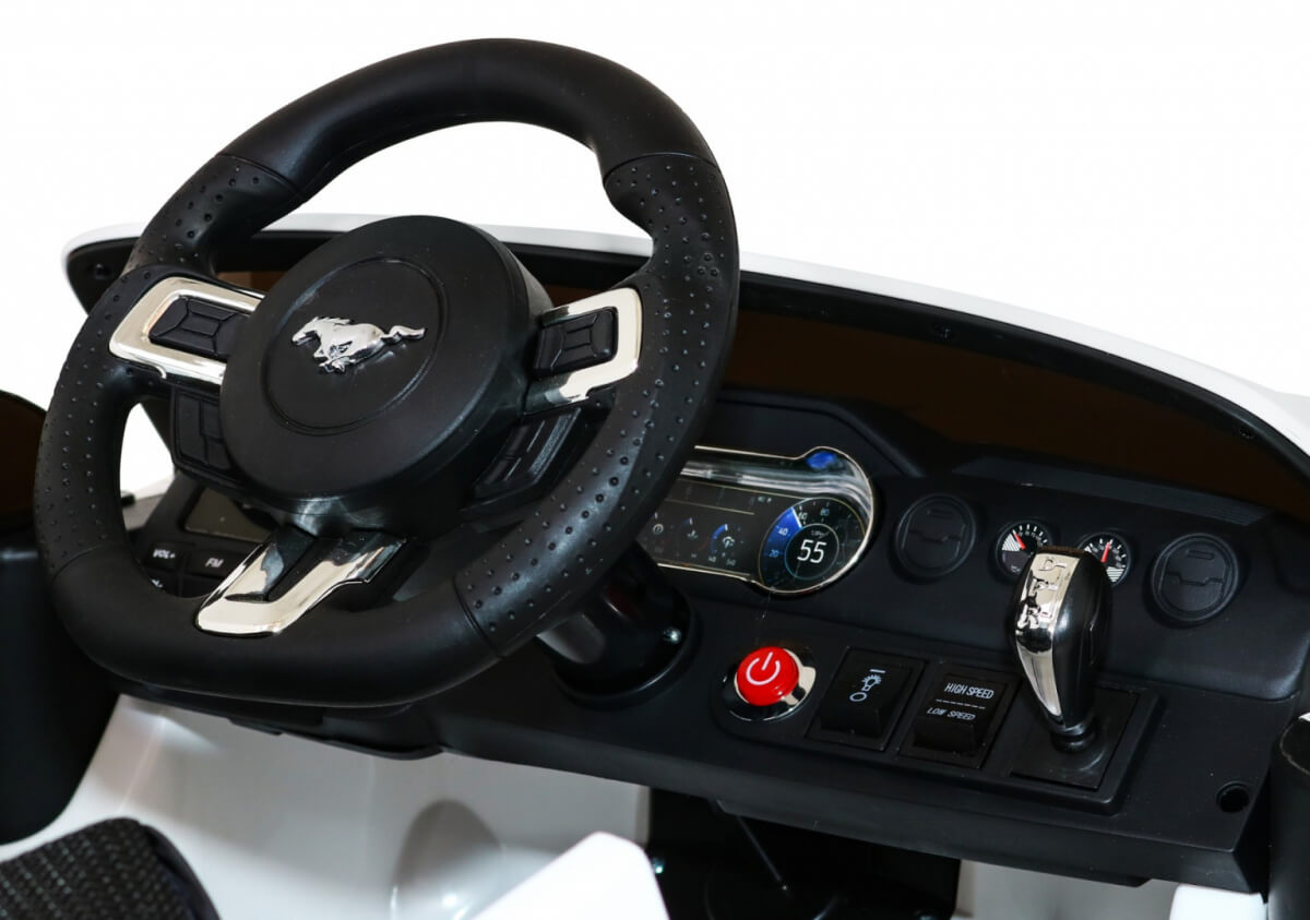 Masinuta electrica pentru copii Ford Mustang GT (2038) Alb - imagine 5