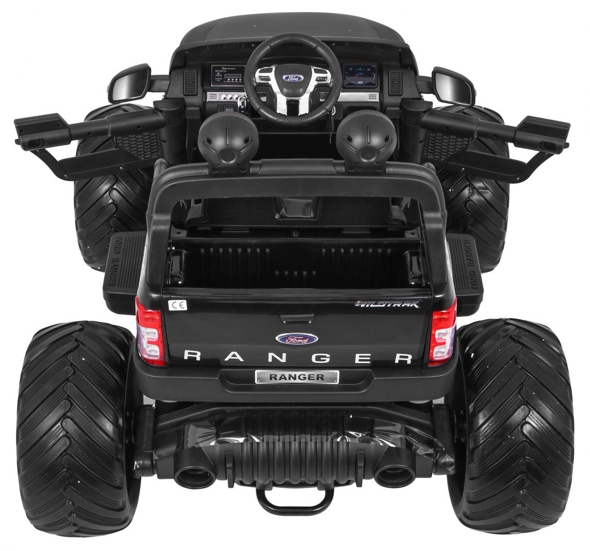 Masinuta electrica pentru copii FORD RANGER MONSTER TRUCK 4x4 (DK-MT550) Negru - imagine 4