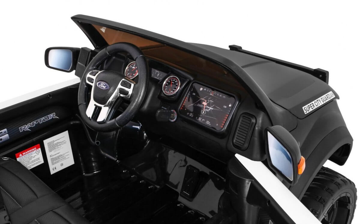 Masinuta electrica pentru copii Ford Ranger Raptor POLITIA (DK-F150) Negru - imagine 10